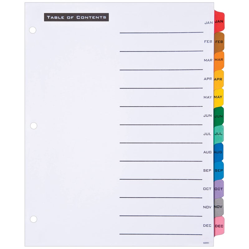 Office Essentials AVE11679 - Avery Office Essentials Table 'N Tabs Dividers - Image 2